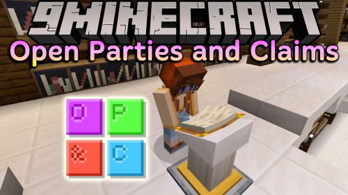 Open Parties and Claims Mod (1.19.4, 1.18.2) – Player Parties Thumbnail