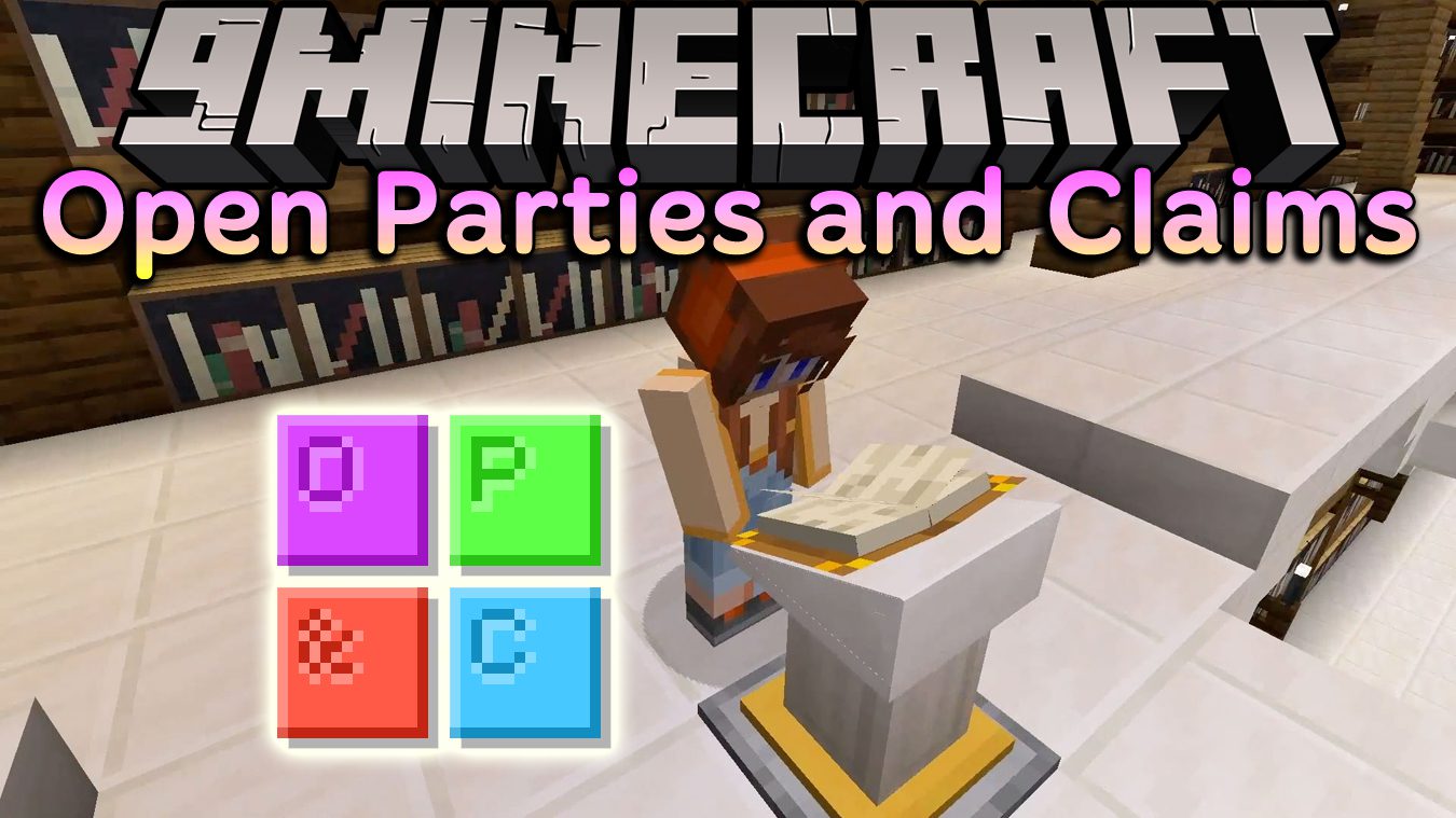 Open Parties and Claims Mod (1.20.4, 1.19.4) - Player Parties 1