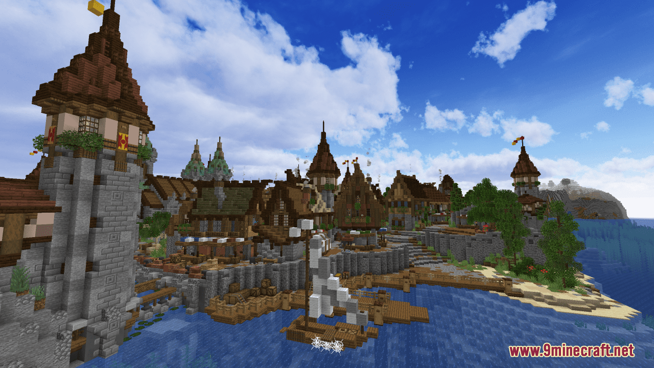 Realistic Medieval City Map (1.20.4, 1.19.4) - Incredible Realistic City 10