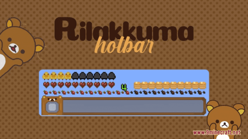 Rilakkuma Hotbar Resource Pack (1.20.6, 1.20.1) – Texture Pack Thumbnail