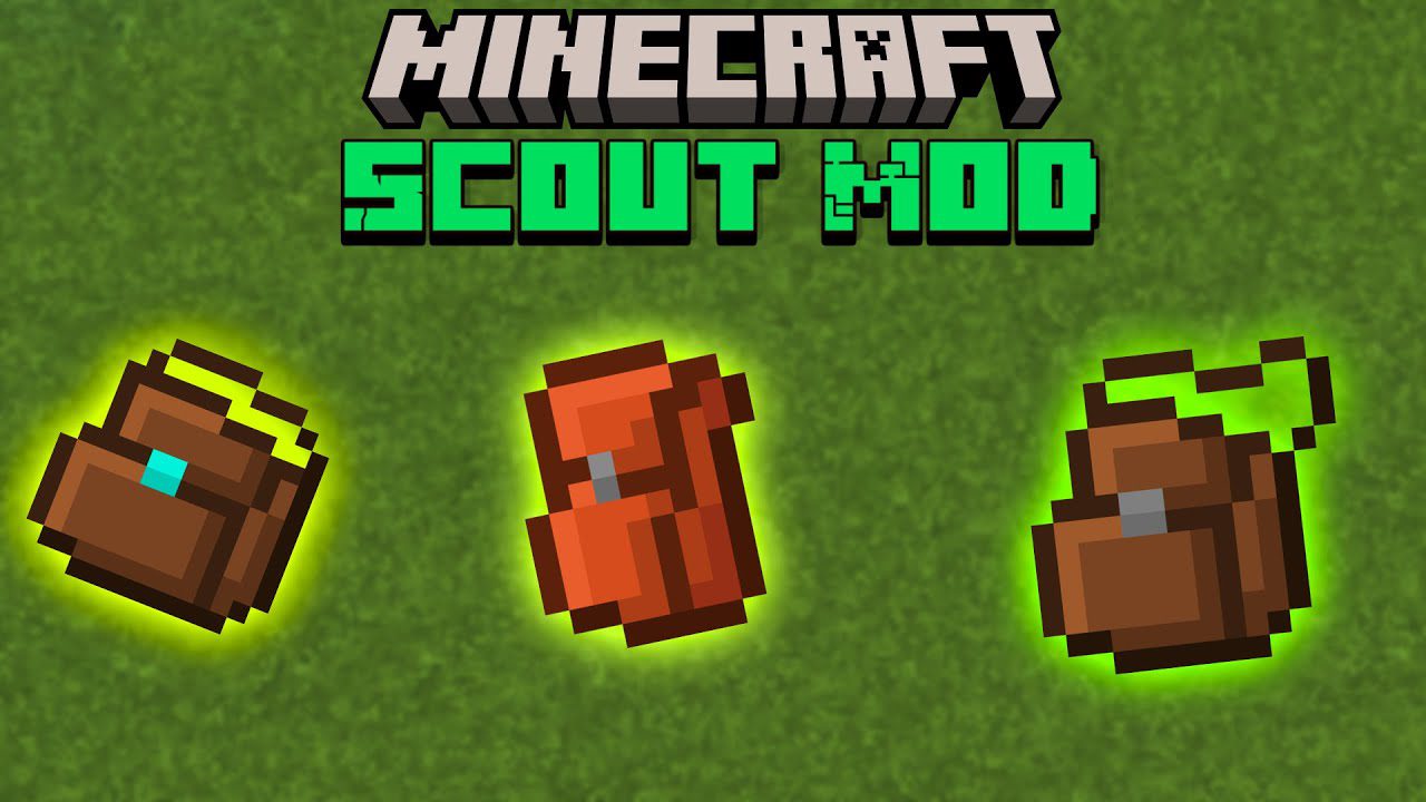 Scout Mod (1.19.2, 1.18.2) - Extending the Inventory Via Bags 1