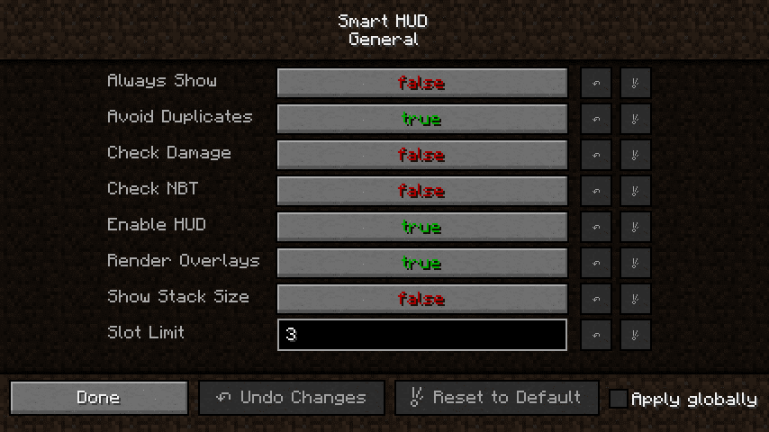 Smart HUD Mod (1.12.2, 1.11.2) - Contextual Inventory HUD 2