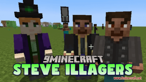 Steve Illagers Resource Pack (1.20.6, 1.20.1) – Texture Pack Thumbnail