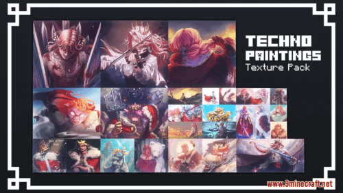 Technoblade Paintings Resource Pack (1.20.6, 1.20.1) – Texture Pack Thumbnail