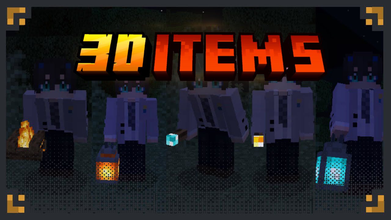 3D Items Texture Pack (1.19) - MCPE/Bedrock 1