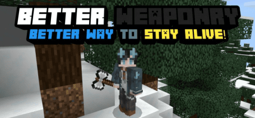 Better Weaponry Addon (1.20, 1.19) – MCPE/Bedrock Mod Thumbnail