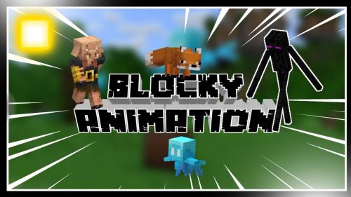 Blocky Animation Texture Pack (1.19) – MCPE/Bedrock Thumbnail