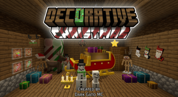 Decorative Christmas Addon (1.19) - MCPE/Bedrock Mod 1