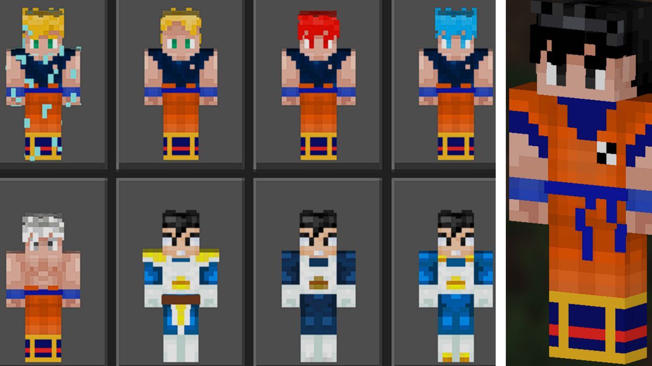 DragonBall Skin Pack (1.19) - MCPE/Bedrock 1