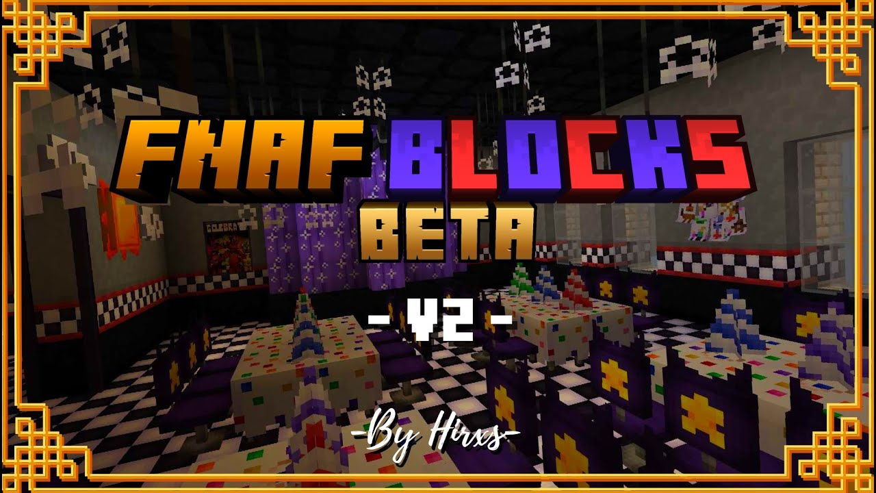 FNAF Blocks Addon (1.19) - MCPE/Bedrock Mod 1