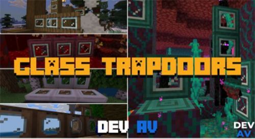 Glass Trapdoors Texture Pack (1.19) – MCPE/Bedrock Thumbnail