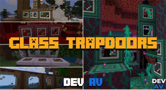 Glass Trapdoors Texture Pack (1.19) - MCPE/Bedrock 1