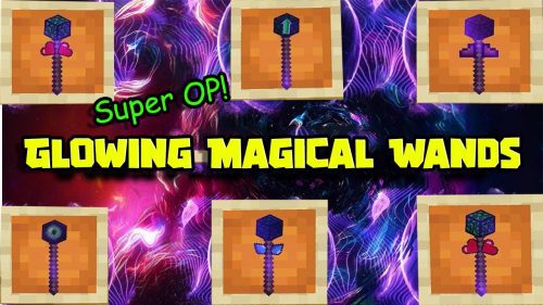 Glowing Magical Wands Addon (1.19) – MCPE/Bedrock Mod Thumbnail