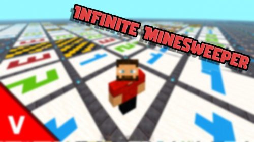 Infinite Minesweeper Addon (1.19) – MCPE/Bedrock Mod Thumbnail