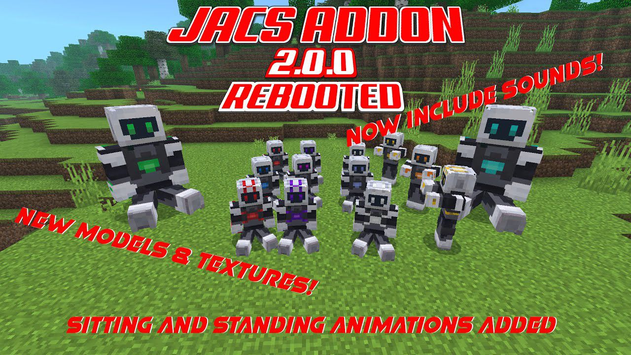 JACS The Robot Addon (1.20, 1.19) - MCPE/Bedrock Mod 1