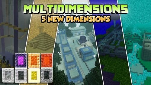 Multidimension Addon (1.19) – MCPE/Bedrock Mod Thumbnail