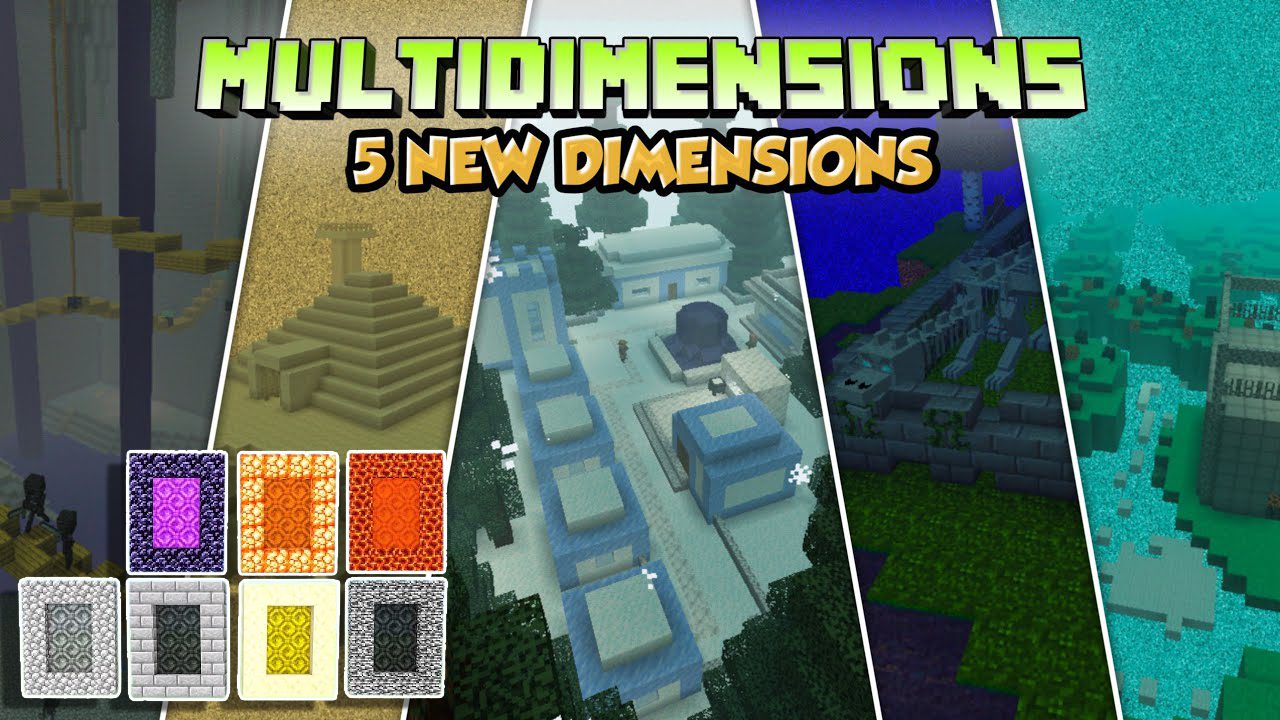 Multidimension Addon (1.19) - MCPE/Bedrock Mod 1