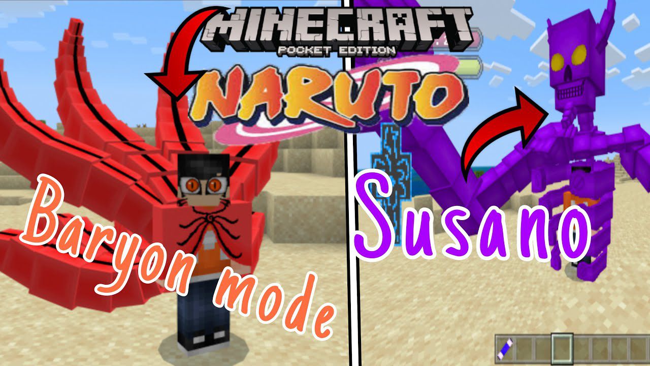 Naruto Craft Addon (1.20) - MCPE/Bedrock Mod 1