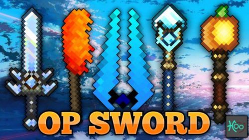 OP Sword Addon (1.19) – MCPE/Bedrock Mod Thumbnail