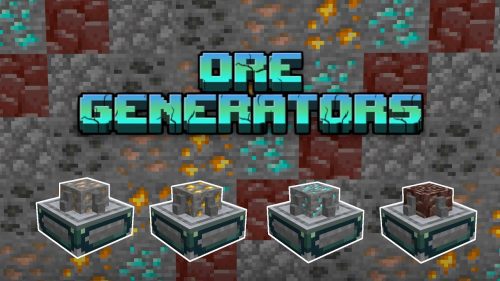 Ore Generators Addon (1.19) – MCPE/Bedrock Mod Thumbnail