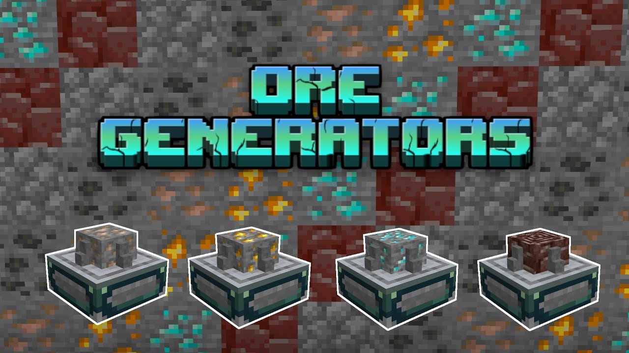 Ore Generators Addon (1.19) - MCPE/Bedrock Mod 1