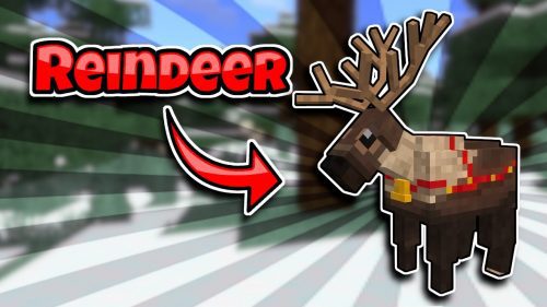 Reindeer Texture Pack (1.19) – MCPE/Bedrock Thumbnail