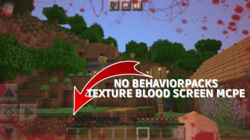 Screen Effect Blood Texture Pack (1.19) – MCPE/Bedrock Thumbnail