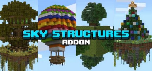 Sky Structures Addon (1.19) – MCPE/Bedrock Mod Thumbnail