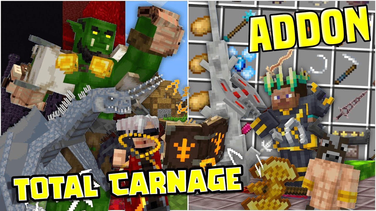 Total Carnage Addon (1.19) - MCPE/Bedrock Mod 1