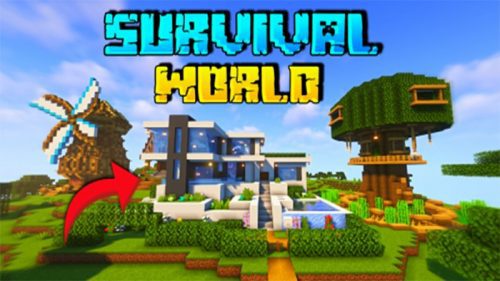 Wild Survival World Map (1.19) – MCPE/Bedrock Thumbnail