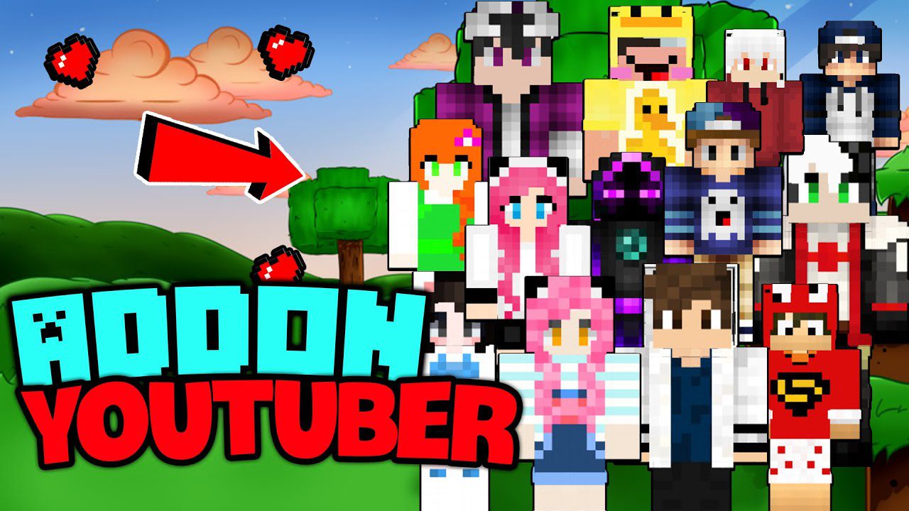 YouTuber Addon (1.19) - MCPE/Bedrock Mod 1