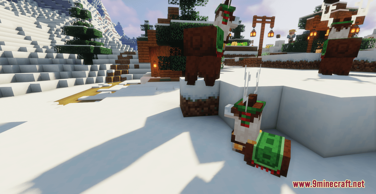 Trader Llama to Christmas Reindeer Resource Pack (1.20.6, 1.20.1) - Texture Pack 12