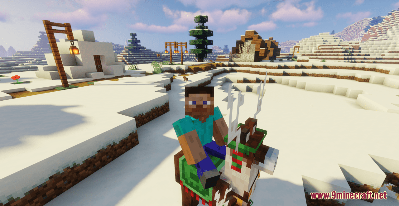 Trader Llama to Christmas Reindeer Resource Pack (1.20.6, 1.20.1) - Texture Pack 14