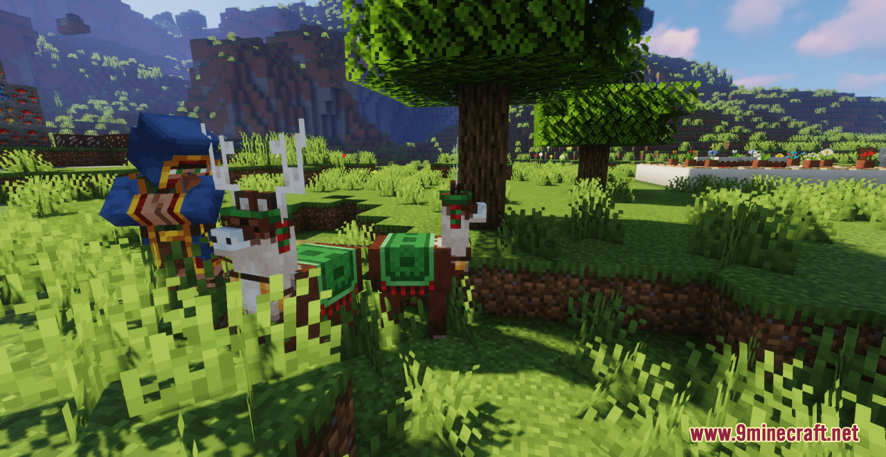 Trader Llama to Christmas Reindeer Resource Pack (1.20.6, 1.20.1) - Texture Pack 3