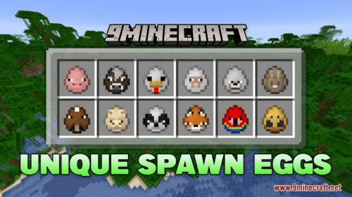 Unique Spawn Eggs Resource Pack (1.20.6, 1.20.1) – Texture Pack Thumbnail