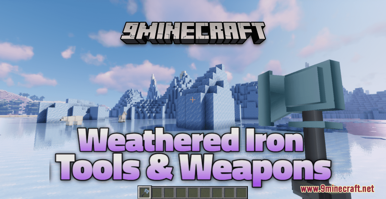 Weathered Iron Tools & Weapons Resource Pack (1.20.6, 1.20.1) - Texture Pack 1