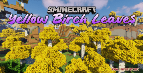 Yellow Birch Leaves Resource Pack (1.20.6, 1.20.1) – Texture Pack Thumbnail