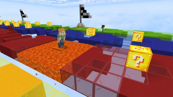 Lucky Blocks Race Map (1.19) - MCPE/Bedrock 2