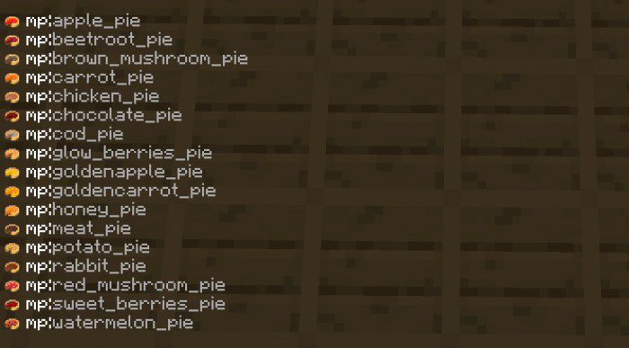 More Delicious Pies Addon (1.19) - MCPE/Bedrock Mod 2