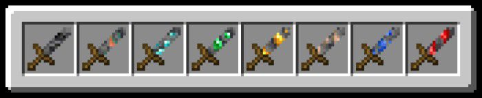 Ore Swords Addon (1.19) - MCPE/Bedrock Mod 13