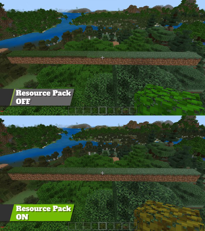 Slightly Better Foliage Colors Pack (1.20, 1.19) - MCPE/Bedrock 3