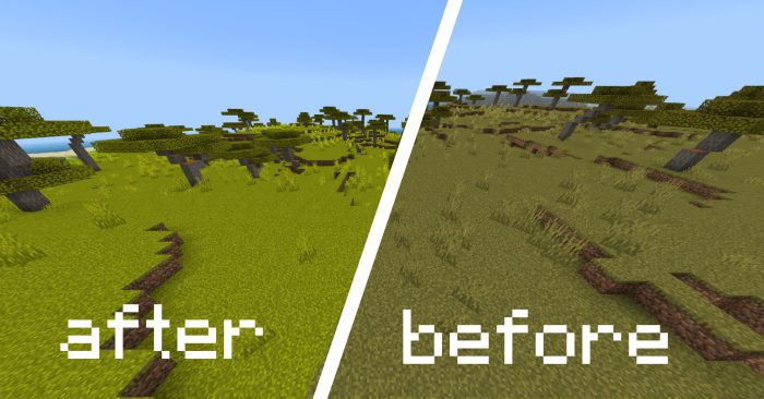 Saturated Nature Texture Pack (1.19) - MCPE/Bedrock 4