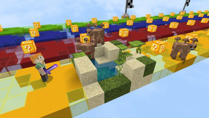 Lucky Blocks Race Map (1.19) - MCPE/Bedrock 5