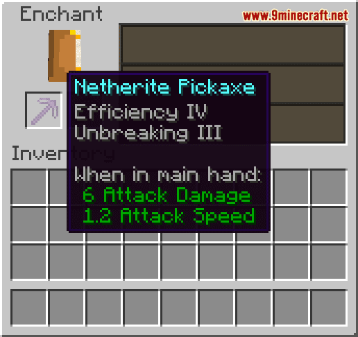 Enchanted Netherite Pickaxe - Wiki Guide 7