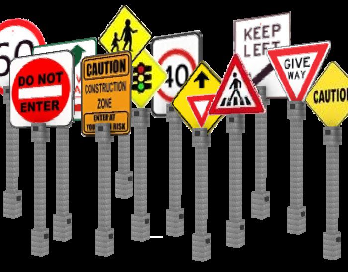 Road Signs & Traffic Lights Addon (1.19) - MCPE/Bedrock Mod 5