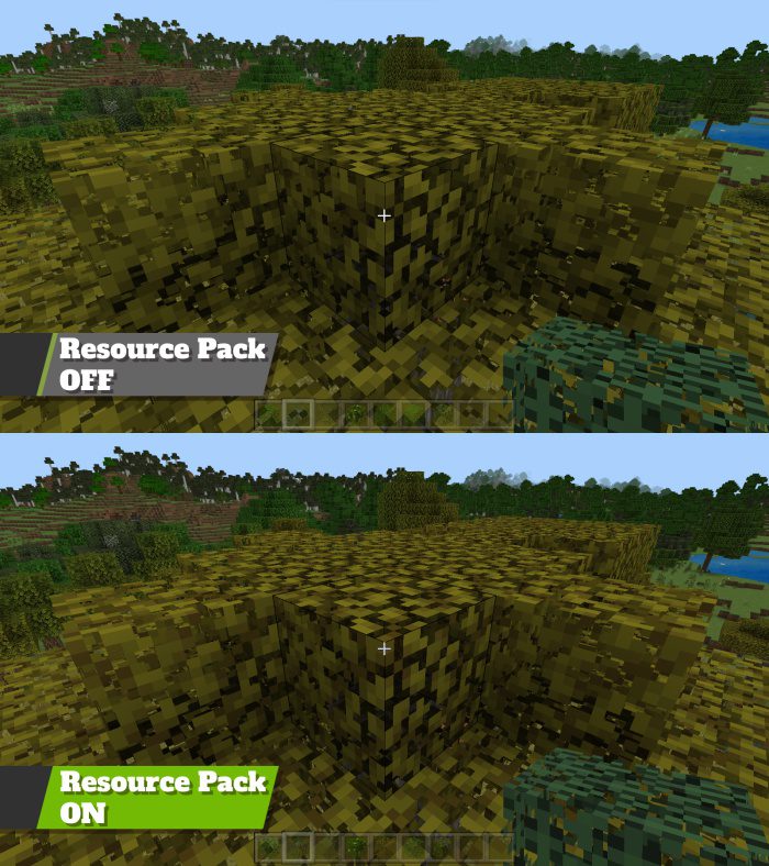 Slightly Better Foliage Colors Pack (1.20, 1.19) - MCPE/Bedrock 5