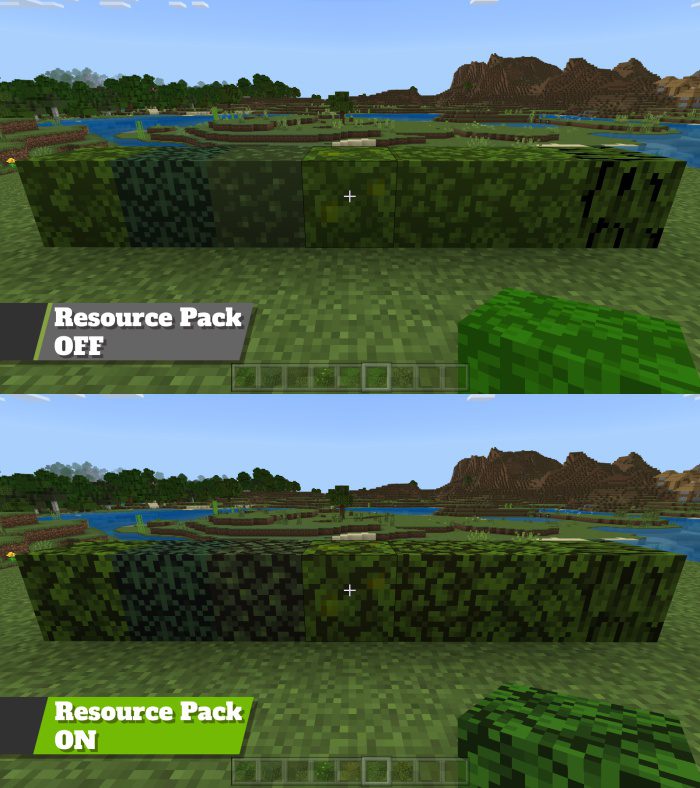 Slightly Better Foliage Colors Pack (1.20, 1.19) - MCPE/Bedrock 7