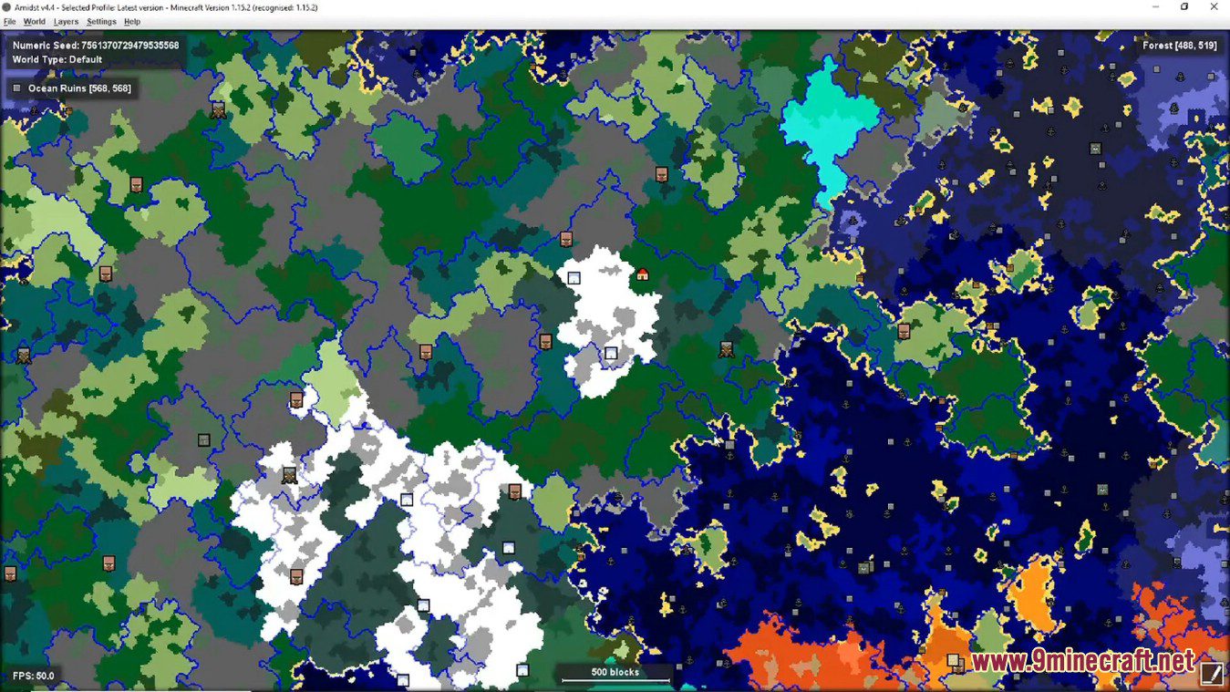 Amidst Tool (1.17.1, 1.16.5) - Minecraft Seed Map Viewer 8