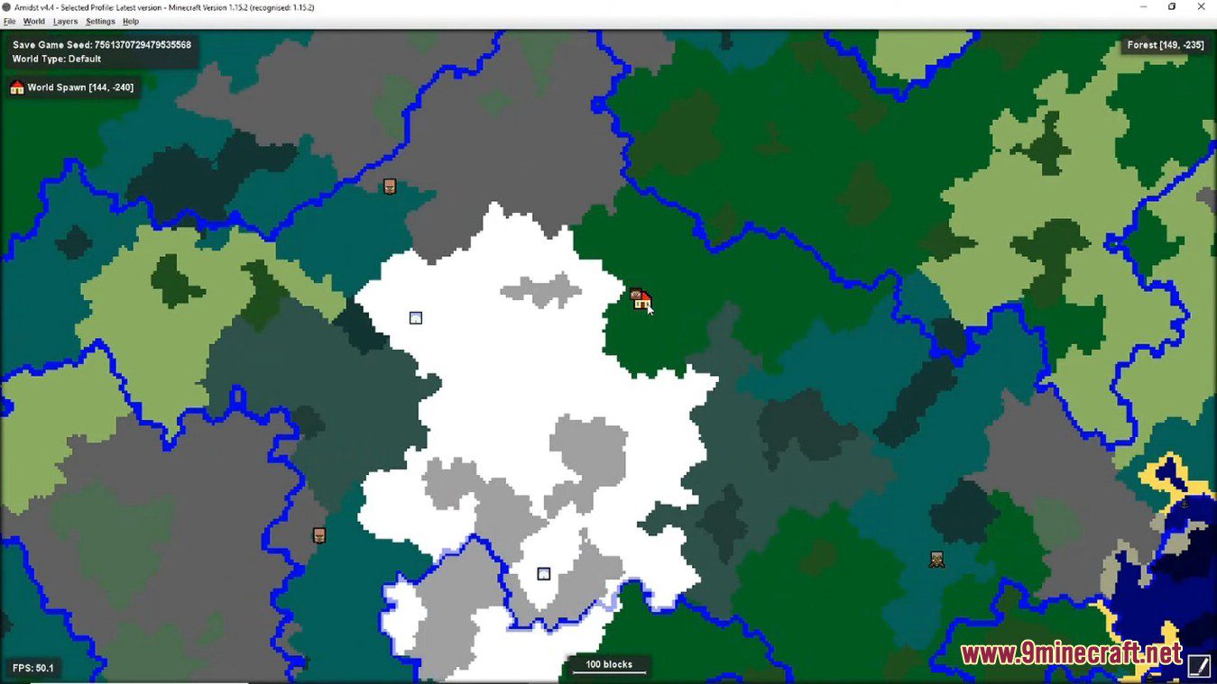 Amidst Tool (1.17.1, 1.16.5) - Minecraft Seed Map Viewer 10
