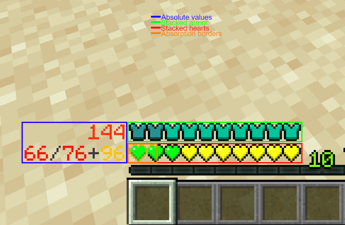Armor Points Mod (1.20.4, 1.19.4) - Health Stacking, See Armor Values 3